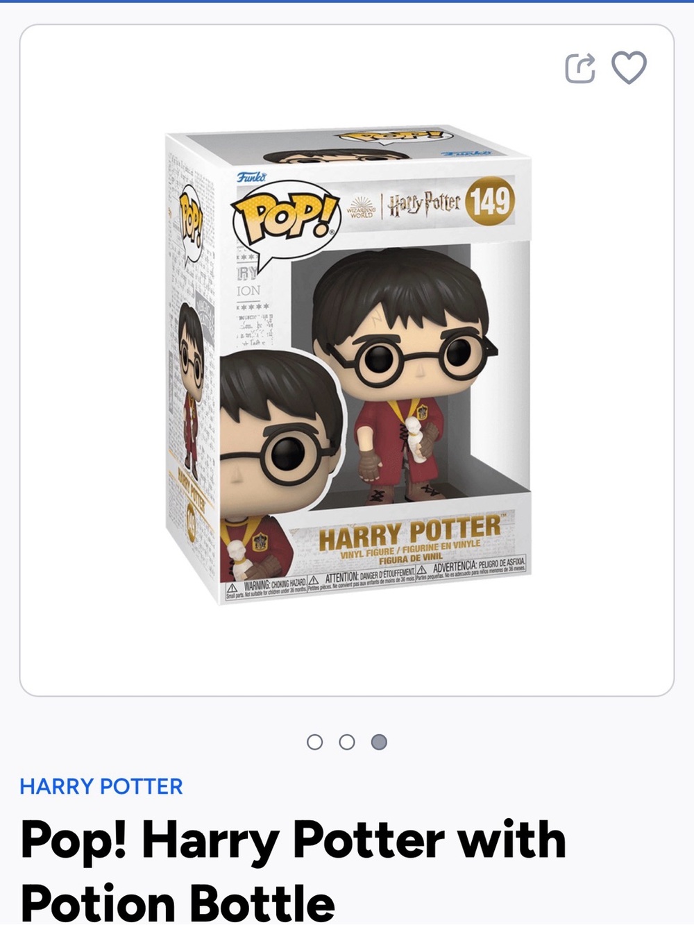 Funko Pop! Harry Potter in Red Robe with Potion Bottle-149